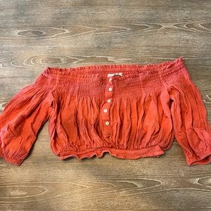 Free people off shoulder blouse